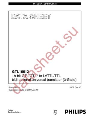 GTL16612DG datasheet  