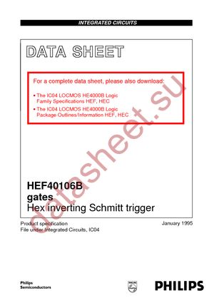 HEF40106BTD-T datasheet  
