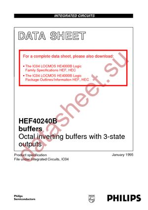 HEF40240BPN datasheet  