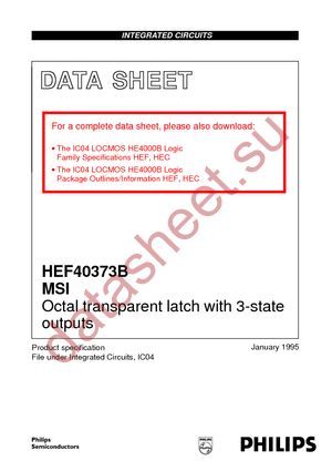 HEF40373BTD-T datasheet  