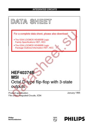 HEF40374BTD-T datasheet  
