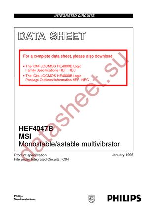 HEF4047BPN datasheet  