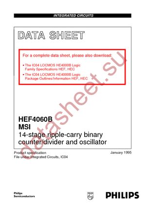 HEF4060BTD-T datasheet  