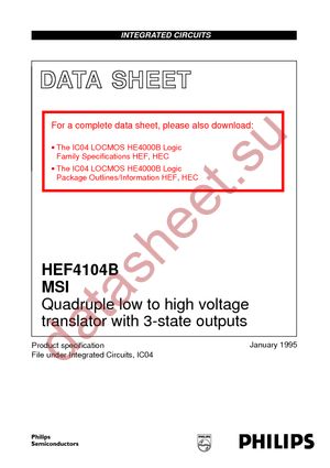 HEF4104BTD-T datasheet  