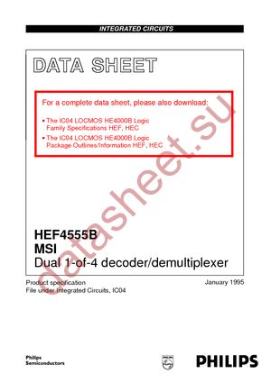 HEF4555BPN datasheet  