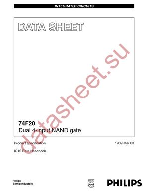 N74F20D-T datasheet  