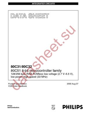 P80C31SBPN datasheet  