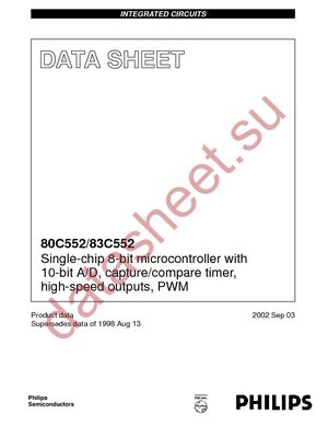 P80C552EFA datasheet  
