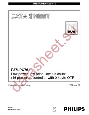 P87LPC761BN datasheet  