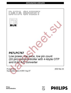 P87LPC767BD datasheet  