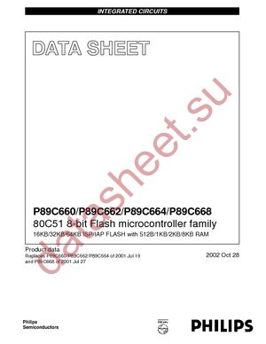 P89C668HBA datasheet  