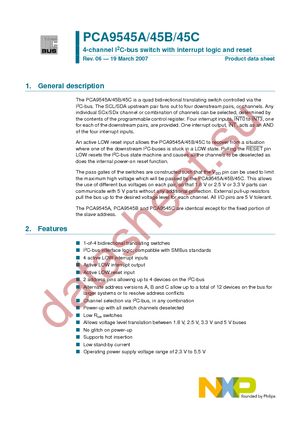 PCA9545APW datasheet  