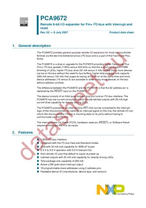 PCA9672PW datasheet  