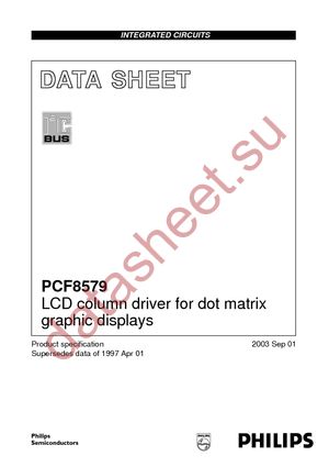 PCF8579TD datasheet  