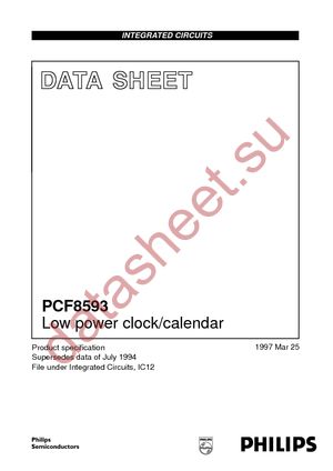PCF8593TD-T datasheet  