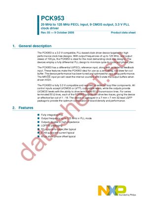 PCK953BD-T datasheet  