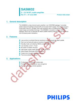 SA58632BS-T datasheet  