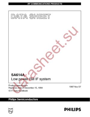 SA614AD/01 datasheet  