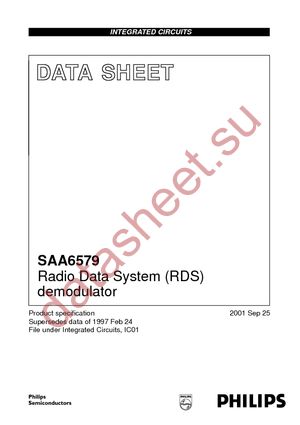 SAA6579TD-T datasheet  