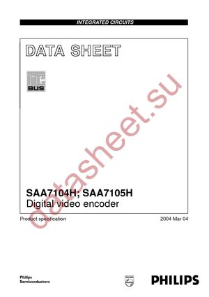 SAA7105HBG-T datasheet  