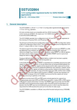 SSTU32864EC-S datasheet  