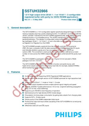 SSTUH32866EC-T datasheet  