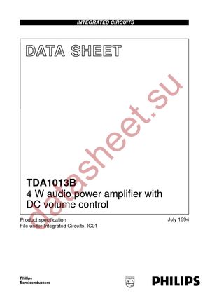 TDA1013BU datasheet  