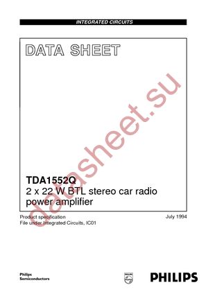 TDA1552QU datasheet  