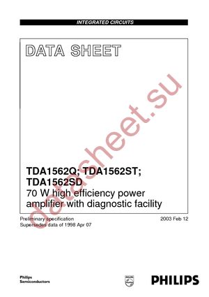 TDA1562QU datasheet  