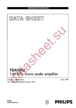 TDA7052N datasheet  