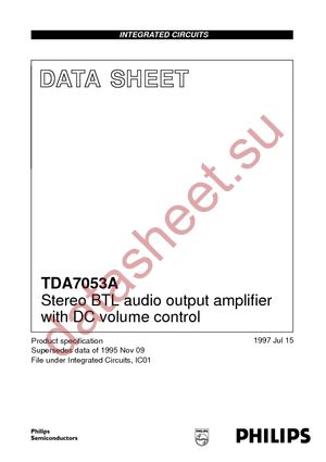 TDA7053ATD-T datasheet  