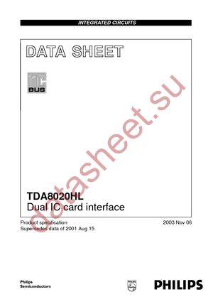 TDA8020HLBD-T datasheet  