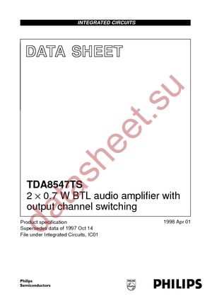 TDA8547TSDK-T datasheet  