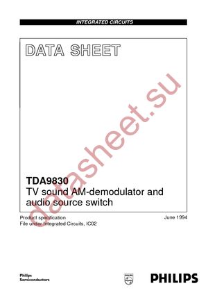 TDA9830TD-T datasheet  