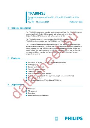 TFA9843J datasheet  