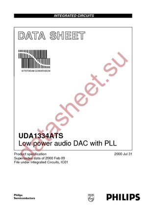 UDA1334ATSDH-T datasheet  