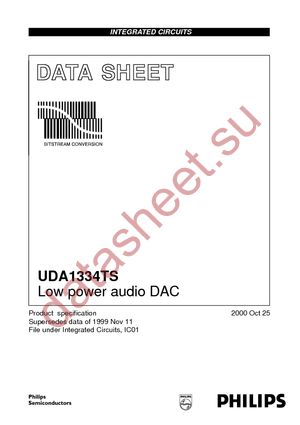 UDA1334TSDH-T datasheet  
