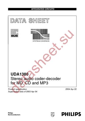 UDA1380HN-T datasheet  