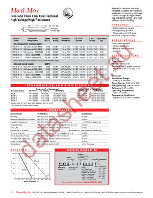 MOX-1-128203F datasheet  