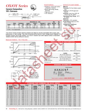 OX104KE datasheet  