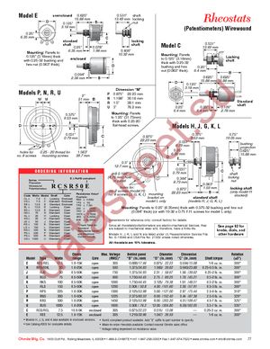 RCS150 datasheet  