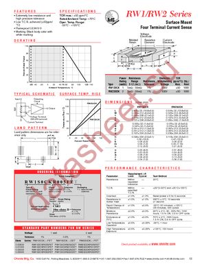 RW1S0CKR010FET datasheet  