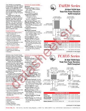 TAH20P1R00J datasheet  