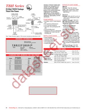 TBH25P240RJE datasheet  