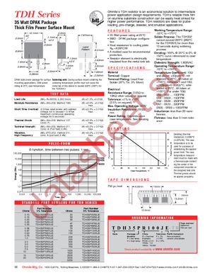 TDH35P500RJE datasheet  