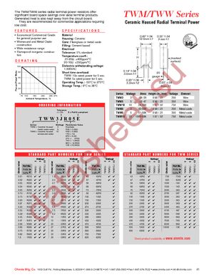 TWW10JR33E datasheet  