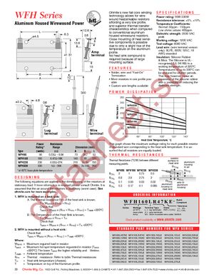 WFH160L1K0J datasheet  