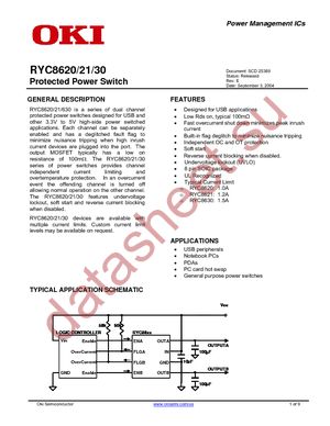 RYC8620-2MZ0AL datasheet  