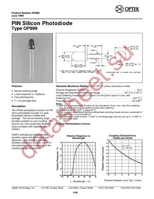 OP999 datasheet  