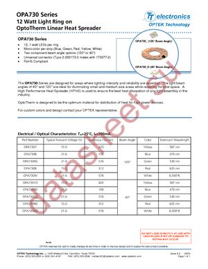 OPA730B datasheet  